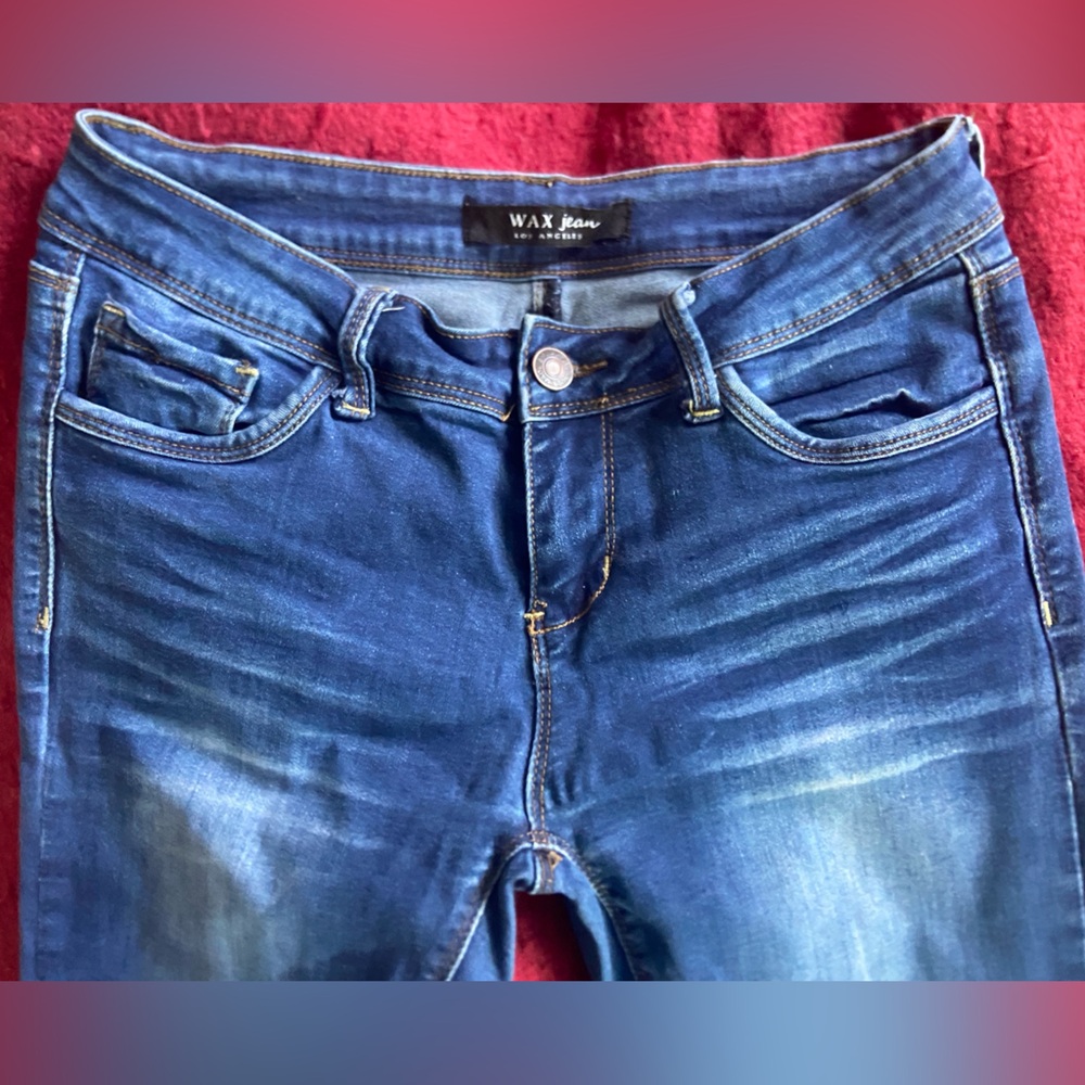 Wax Jean Women's High Rise Blue Denim Jeans